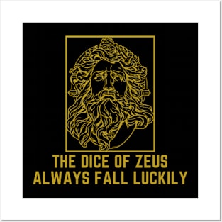 the dice of zeus fall luckily Posters and Art